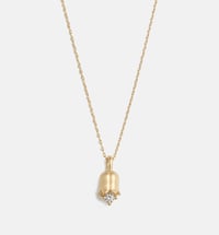 Image 1 of May Bell Flower Necklace-Gold