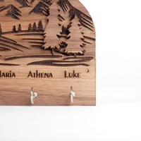 Image 3 of Mountain Vista - Personalised Key Hanger