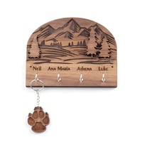 Image 4 of Mountain Vista - Personalised Key Hanger