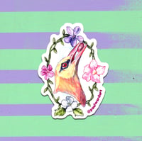 Image 1 of Golden oriole- Pack of three stickers 7.5 x 5.5cm 