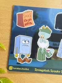Image 2 of Spogebob Halloween Sticker Sheet 