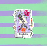 Image 1 of RÉSISTE- pack of three 7.5 x 5.5cm