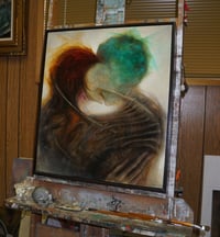 Image 3 of Once -  original oil painting on wood panel