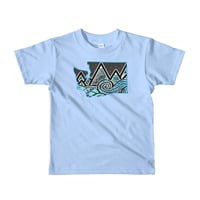 Toddler WA Tidal Wave T-Shirt - Toddler wa tidal wave t shirt light blue