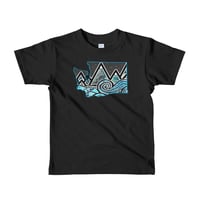 Toddler WA Tidal Wave T-Shirt - Toddler wa tidal wave t shirt black