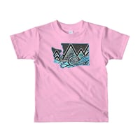 Toddler WA Tidal Wave T-Shirt - Toddler wa tidal wave t shirt pink