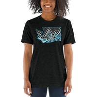 Women's WA Tidal Wave T-Shirt - Front Graphic - Womens wa tidal wave t shirt front graphic 1