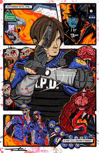 Image 1 of RE2: Leon 11 x 17in Art Print 