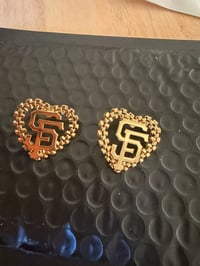 Image 1 of SF giants stud earrings 