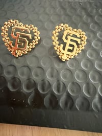 Image 2 of SF giants stud earrings 