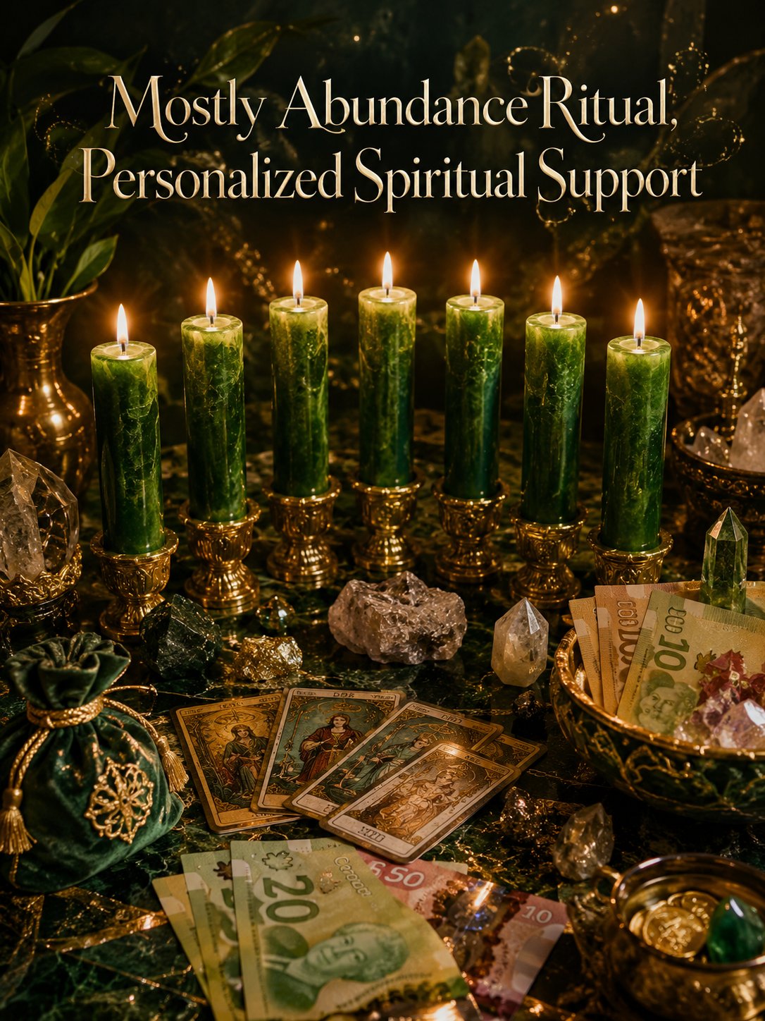 Image of Monthly Abundance Ritual/Rituel d’Abondance Mensuel — Accompagnement Spirituel Personnalisé