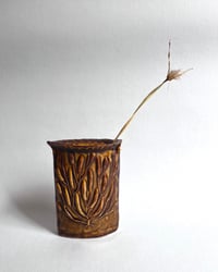 Image 1 of Umber Stamped Bud Vase