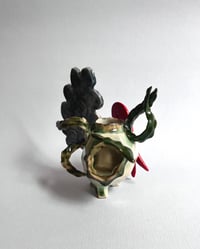 Image 2 of Cloud, Worm, & Willow Leaves Debris Bud Vase