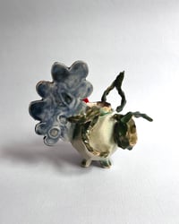 Image 3 of Cloud, Worm, & Willow Leaves Debris Bud Vase