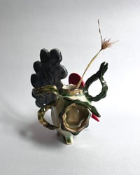 Image 4 of Cloud, Worm, & Willow Leaves Debris Bud Vase