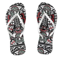 Haida Frog Flip Flops - Haida frog flip flops white