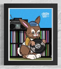 Image 1 of Vinyl Collector Bunny Fan Art Print 