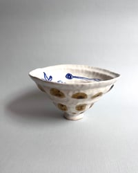Image 1 of Small Cobalt & Iron Bowl #3