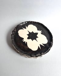 Image 1 of Slip-Stenciled Toast Plate #1