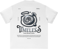 Image 2 of Heavyweight Earth Tone "Timeless" T-Shirt - White