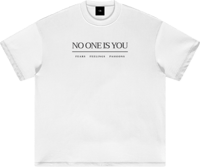 Image 1 of Heavyweight Earth Tone "Timeless" T-Shirt - White