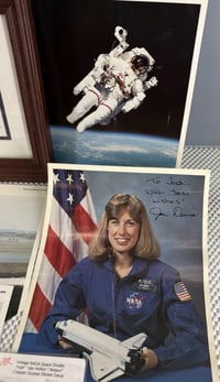 Image 7 of Framed NASA Postage Stamps, 8x10 Photo Cards x6 + STS-41-C Shuttle Mission Decal