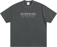 Image 1 of Heavyweight Vintage Washed "Faith" T-Shirt - Dark Gray