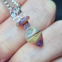 Image 3 of MINI PLUG PENDANT CHARM SWIRL