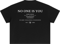 Image 2 of Oversized Boxy "FFP" T-Shirt - Black
