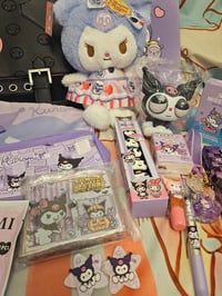 Image 2 of Kuromi Leather Messenger Bag Bundle 