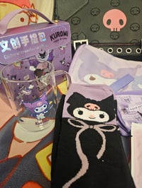 Image 4 of Kuromi Leather Messenger Bag Bundle 