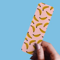Image 1 of Retro Banana Bookmark | Cute Pink Aesthetic Bookmark for Readers | Fun Fruity Y2K Bookish Gift | ...
