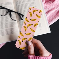 Image 2 of Retro Banana Bookmark | Cute Pink Aesthetic Bookmark for Readers | Fun Fruity Y2K Bookish Gift | ...