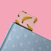 Image 5 of Retro Banana Bookmark | Cute Pink Aesthetic Bookmark for Readers | Fun Fruity Y2K Bookish Gift | ...