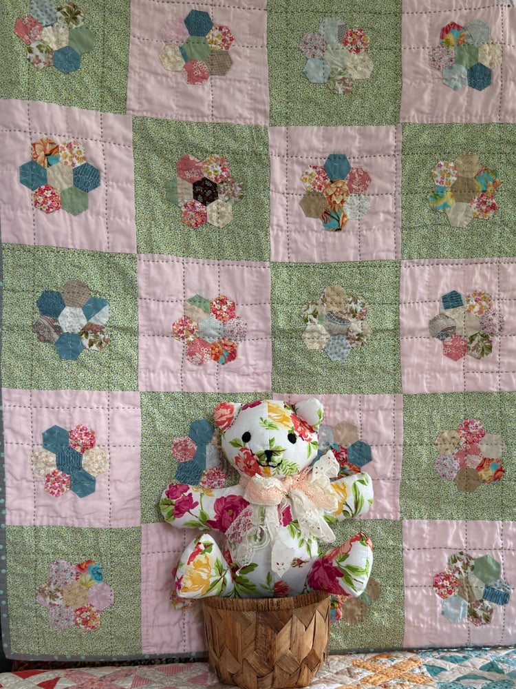 Image of Baby Quilts - Choice with Teddy Bear or Baby Products