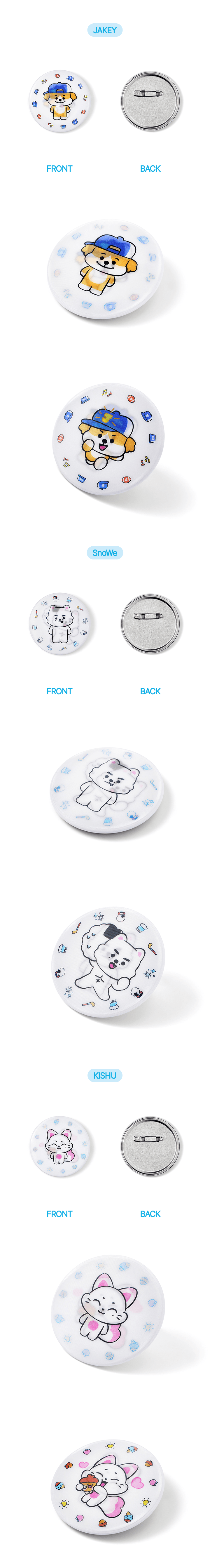 Image of [PRE-ORDER] Enhypen ‘Enchin’ Lenticular Can Badge