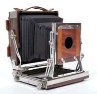Image 1 of RARE Baby Deardorff 4X5 camera NEW BELLOWS #2708