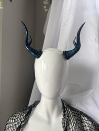 Image 1 of Blue Glitter Antlers