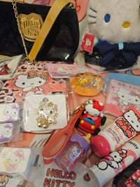 Image 3 of Hello Kitty Black & Gold Patent Leather Shoulder Bag Bundle 