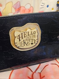 Image 1 of Hello Kitty Black & Gold Patent Leather Shoulder Bag Bundle 
