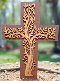 Image 4 of Mark 10:27 Tree Cross