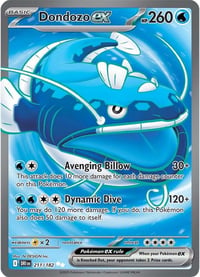 Dondozo ex - 211/182 - SV10: Destined Rivals - Near Mint