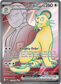 Team Rocket's Persian ex - 219/182 - SV10: Destined Rivals - Near Mint