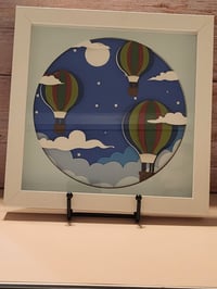 Image 2 of Air balloon shadow box. 