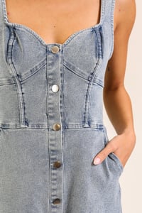 Image 4 of Denim Button Up Dress