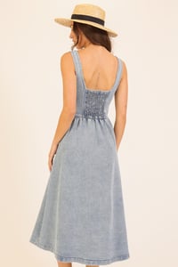 Image 5 of Denim Button Up Dress