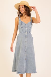 Image 6 of Denim Button Up Dress