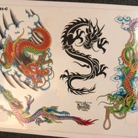 Image 2 of 1997 Official Tattoo Brand Dragons production sheet 591-c