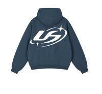 Image 2 of Retro Hoodie - Navy 
