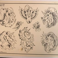 Image 2 of 1996 Spaulding & Roger’s production unicorn sheet 542T